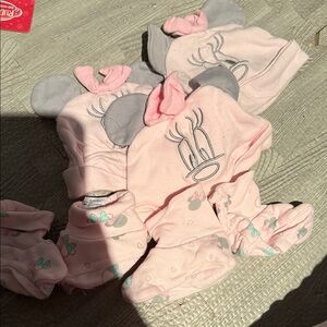 Minnie Mouse hats and slippers